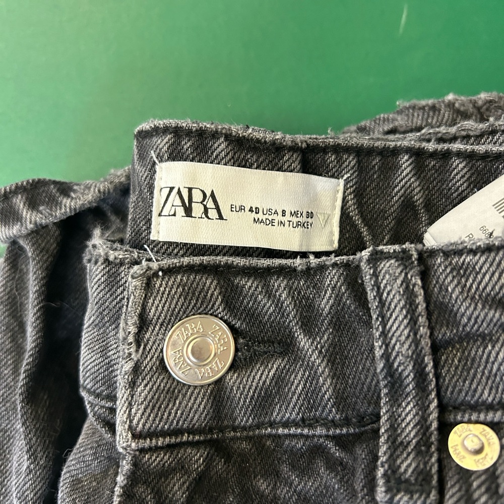 Zara Charcoal Denim Trousers